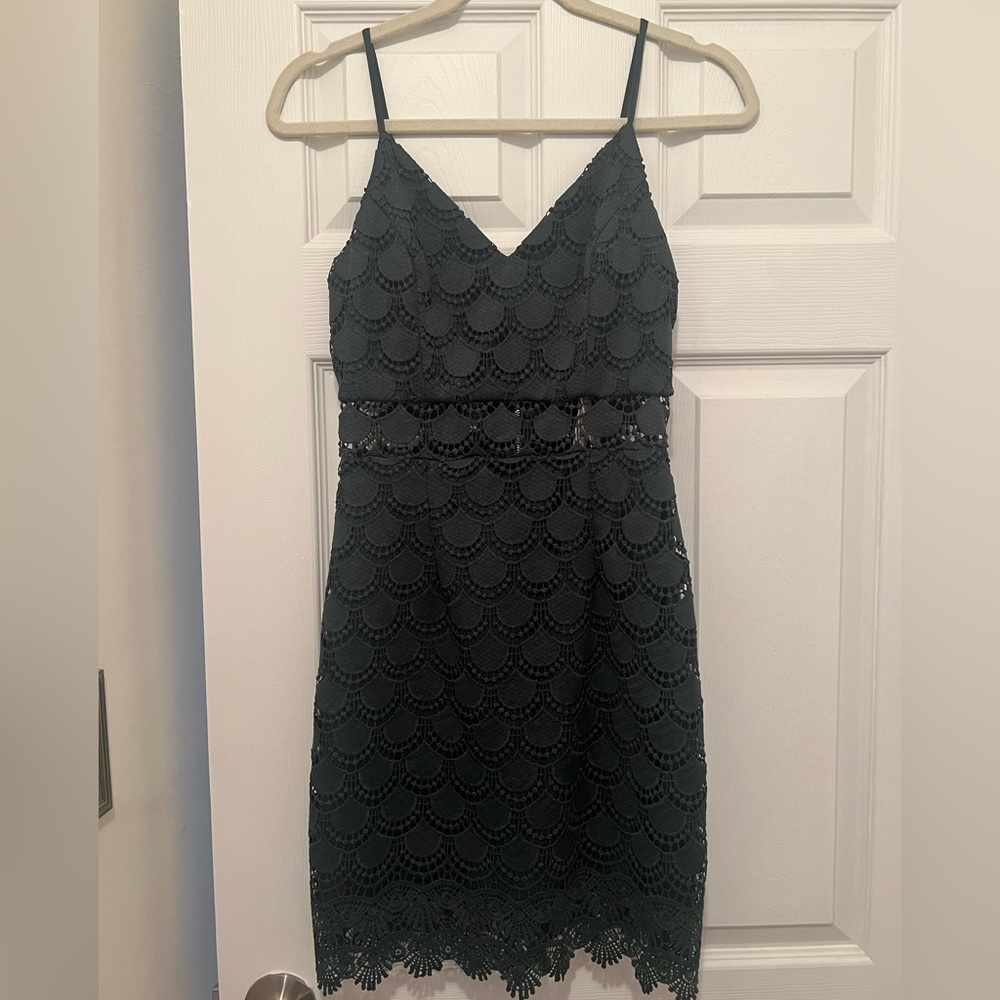 Forest Green Aqua Dress